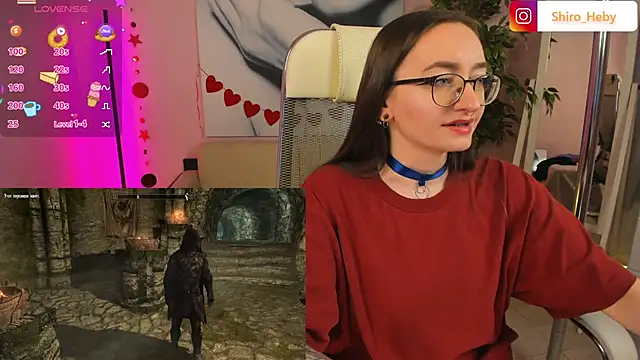 Snapshot of ShiroHeby chatting on February 24, 4:47 pm ShiroHeby online show from February 24, 4:47 pm