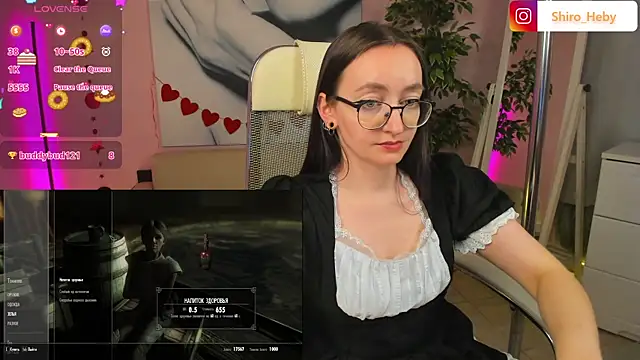 Snapshot of ShiroHeby chatting on February 28, 7:14 pm ShiroHeby online show from February 28, 7:14 pm