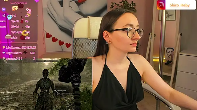 Snapshot of ShiroHeby chatting on March 2, 6:30 pm ShiroHeby online show from March 2, 6:30 pm