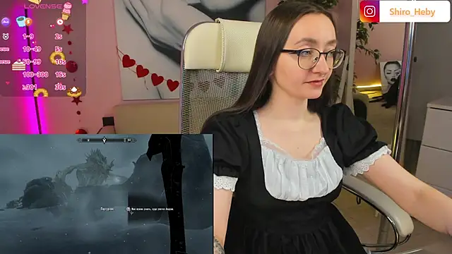 Snapshot of ShiroHeby chatting on March 9, 12:20 pm ShiroHeby online show from March 9, 12:20 pm