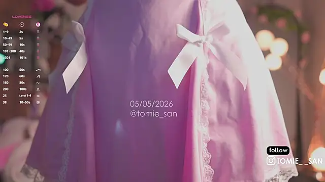 Snapshot of tomie_san chatting on May 5, 11:07 am tomie san online show from May 5, 11:07 am