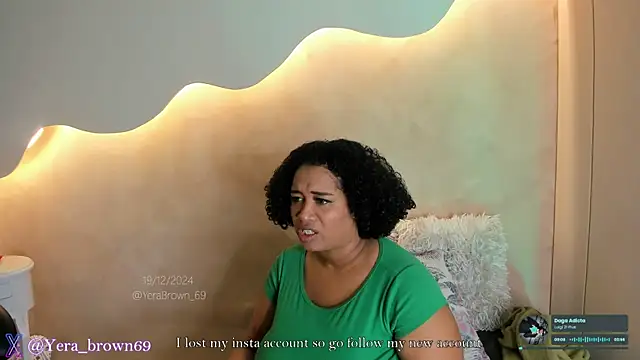 Snapshot of yerabrown69 chatting on December 20, 12:38 pm yerabrown69 online show from December 20, 12:38 pm