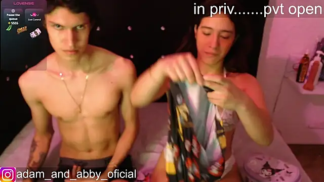 Snapshot of Adam_and_abby chatting on January 12, 2:24 am Adam and abby online show from January 12, 2:24 am