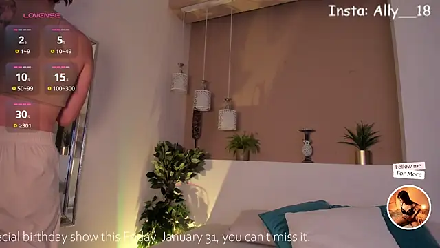 Ally addams online show from January 29, 3:33 am