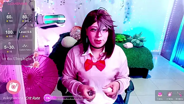 MilkyXSakura online show from March 9, 1:35 am