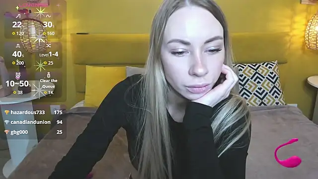 Diana Garrett online show from February 22, 1:29 am