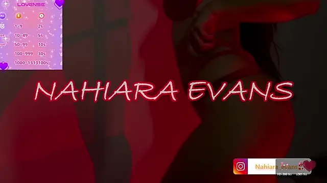 NahiaraEvans  online show from June 5, 11:10 pm