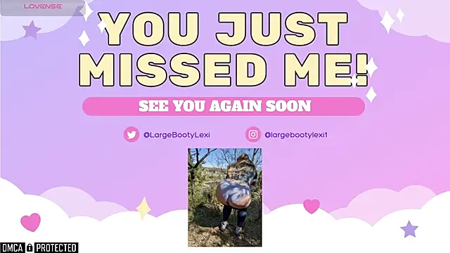largebootylexi online show from February 10, 11:34 pm