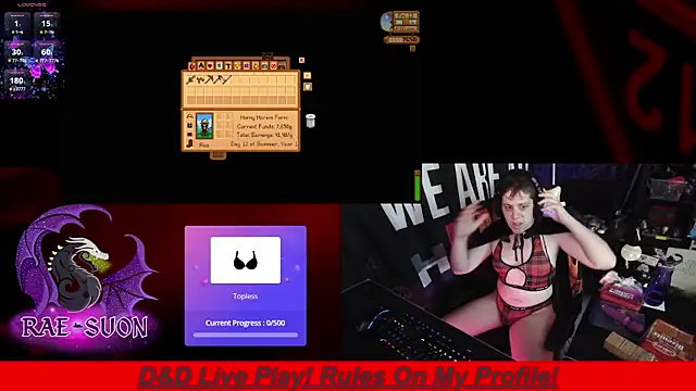 Rae-Suon online show from November 9, 1:15 am