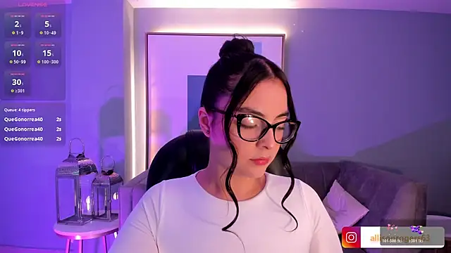 Snapshot of AllisonRogersX chatting on January 13, 2:28 am AllisonRogersX online show from January 13, 2:28 am