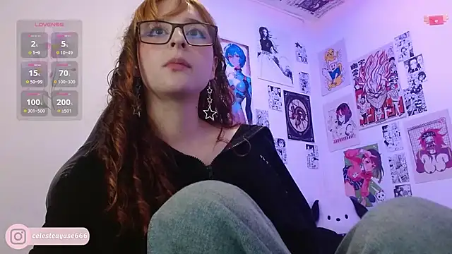 Snapshot of CelesteAyase chatting on January 13, 1:00 am CelesteAyase online show from January 13, 1:00 am