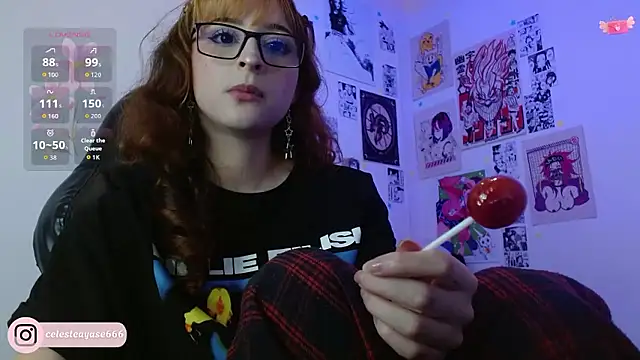 Snapshot of CelesteAyase chatting on January 16, 12:58 am CelesteAyase online show from January 16, 12:58 am