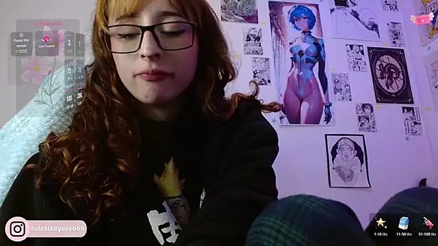 Snapshot of CelesteAyase chatting on February 9, 11:20 pm CelesteAyase online show from February 9, 11:20 pm