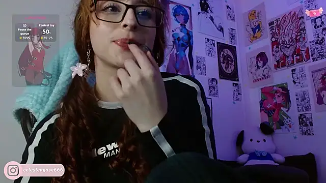 Snapshot of CelesteAyase chatting on February 12, 1:00 am CelesteAyase online show from February 12, 1:00 am