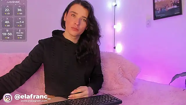 Snapshot of elafranco_ chatting on February 10, 3:21 am elafranco online show from February 10, 3:21 am