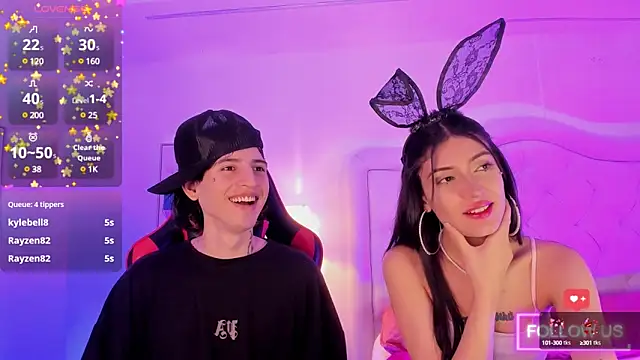 Snapshot of sett_and_gwen chatting on March 7, 7:08 am sett and gwen online show from March 7, 7:08 am