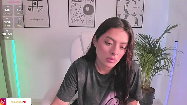 NiiaEvanss online show from March 21, 1:23 pm