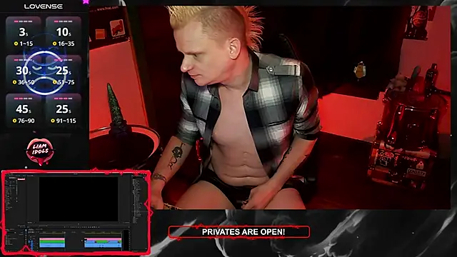 LiamIdols online show from January 23, 9:29 pm