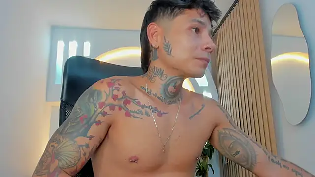 Snapshot of tattokoi chatting on January 18, 5:10 am tattokoi online show from January 18, 5:10 am