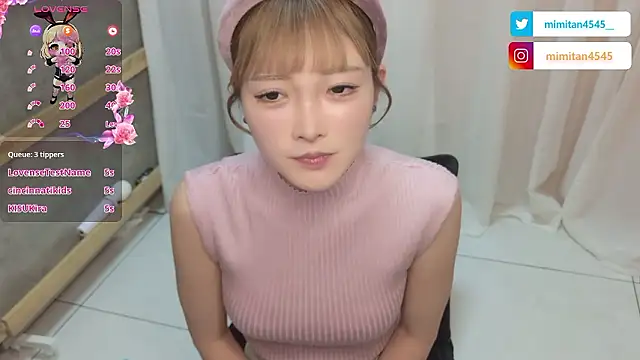 mimitan4545 online show from January 16, 12:20 pm