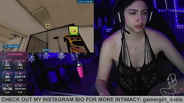 Snapshot of Gamergirl-Linela chatting on December 14, 5:07 pm Gamergirl-Linela online show from December 14, 5:07 pm