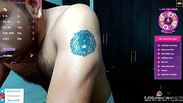 Javier Hot27 online show from August 5, 9:17 pm