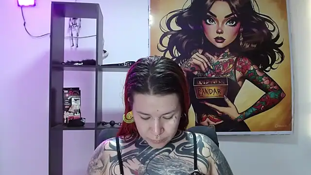 Snapshot of Pandora_9666 chatting on July 1, 5:56 pm Pandora 9666 online show from July 1, 5:56 pm