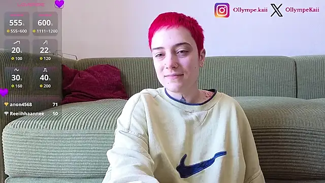 Snapshot of OllympeKaii chatting on April 25, 10:29 am OllympeKaii online show from April 25, 10:29 am