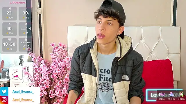 Axel  Evans online show from October 17, 12:30 pm