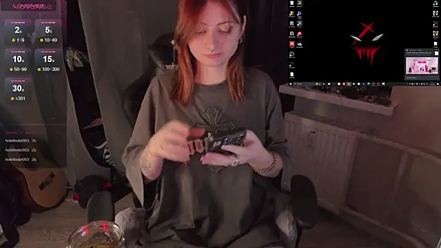 Snapshot of Melante chatting on October 20, 6:52 pm Melante online show from October 20, 6:52 pm