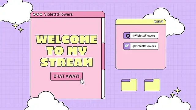 Snapshot of violetttflowers chatting on June 23, 12:30 am violetttflowers online show from June 23, 12:30 am