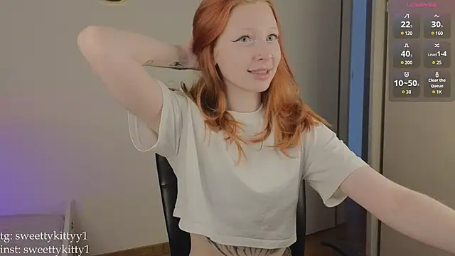 Snapshot of sweettykitty chatting on July 10, 1:14 pm sweettykitty online show from July 10, 1:14 pm