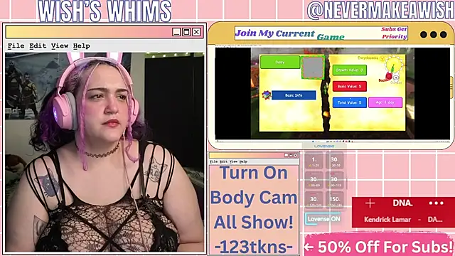 nevermakeawish online show from May 24, 9:58 am