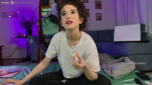 Snapshot of thewillownest_ chatting on February 1, 3:10 pm thewillownest online show from February 1, 3:10 pm