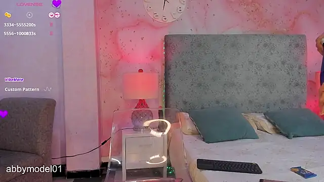 Snapshot of AbbyModel01 chatting on February 7, 12:25 am AbbyModel01 online show from February 7, 12:25 am