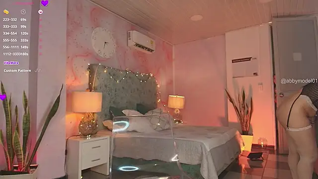 Snapshot of AbbyModel01 chatting on February 27, 12:21 am AbbyModel01 online show from February 27, 12:21 am