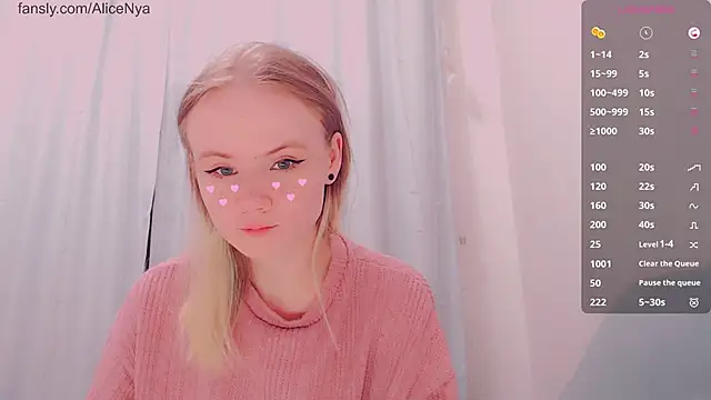 AliceNya cute online show from January 13, 6:18 am