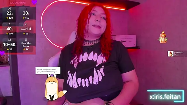 Snapshot of irisfeitan chatting on March 1, 10:39 am irisfeitan online show from March 1, 10:39 am