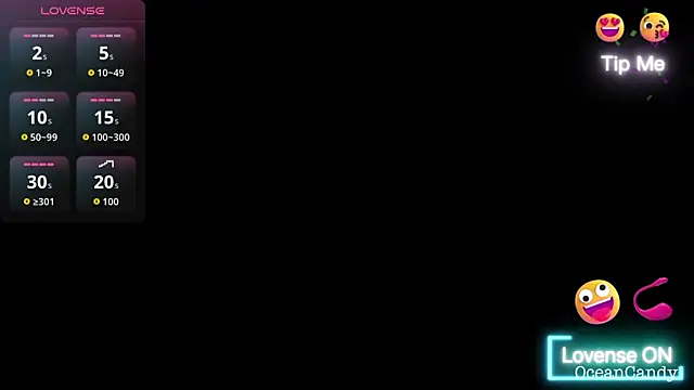 Snapshot of OceanCandy chatting on January 9, 3:59 pm OceanCandy online show from January 9, 3:59 pm