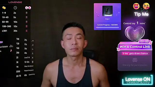 Snapshot of OceanCandy chatting on January 11, 1:49 pm OceanCandy online show from January 11, 1:49 pm