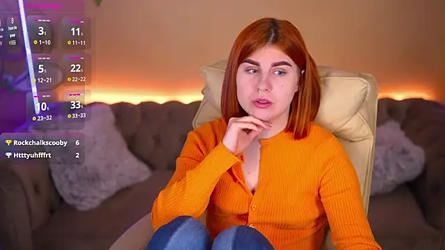 GingerPinky online show from April 13, 1:44 am