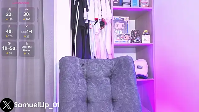 Snapshot of Samuel_up01 chatting on May 16, 6:54 am Samuel up01 online show from May 16, 6:54 am