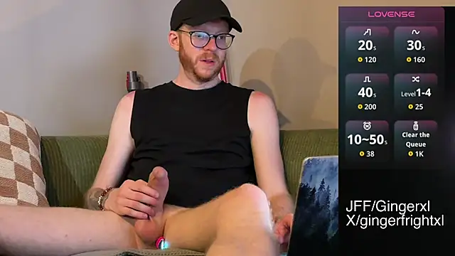 Snapshot of Gingerxl8 chatting on June 14, 1:47 am Gingerxl8 online show from June 14, 1:47 am