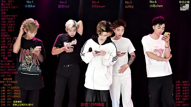 Snapshot of AOA-boy chatting on April 5, 1:25 am AOA-boy online show from April 5, 1:25 am