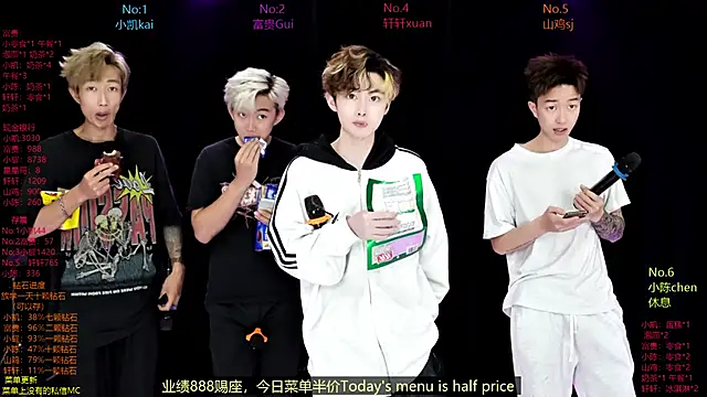 Snapshot of AOA-boy chatting on April 6, 1:47 am AOA-boy online show from April 6, 1:47 am