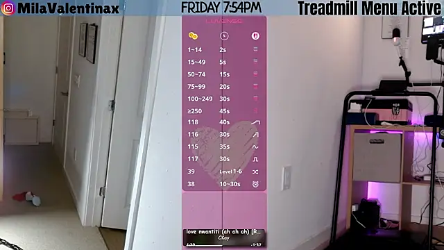 Snapshot of MilaValentina chatting on February 28, 12:55 am MilaValentina online show from February 28, 12:55 am