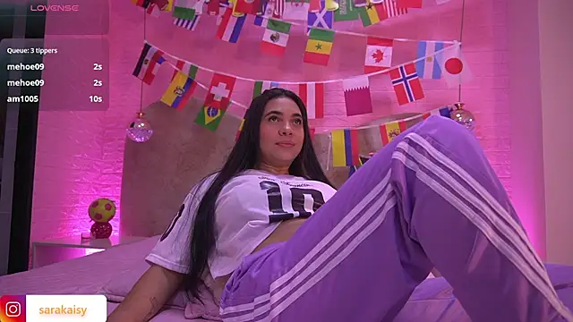 Snapshot of sarakaisy chatting on July 8, 11:58 am sarakaisy online show from July 8, 11:58 am