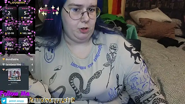 JannetPie online show from February 19, 11:46 pm