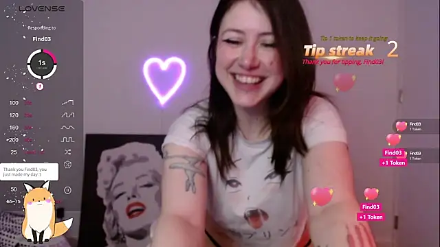 Snapshot of PlayfulApril chatting on February 21, 2:06 am PlayfulApril online show from February 21, 2:06 am