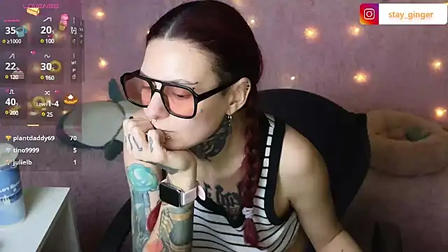 Ginger Stay online show from January 21, 8:00 pm